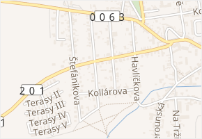 Seifertova v obci Unhošť - mapa ulice