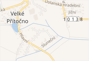 Sluneční v obci Unhošť - mapa ulice