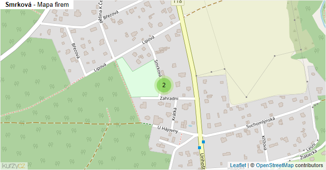 Smrková - mapa firem