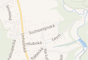 Suchomlýnská v obci Unhošť - mapa ulice