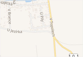 Svárovská v obci Unhošť - mapa ulice
