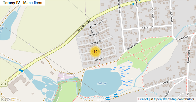 Terasy IV - mapa firem