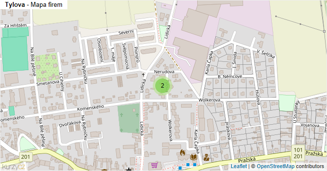 Tylova - mapa firem