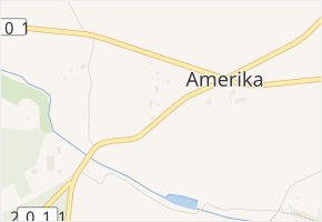 U Čeperky v obci Unhošť - mapa ulice