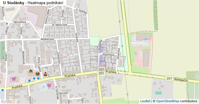 U Studánky - mapa podnikání