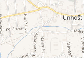 Úzká v obci Unhošť - mapa ulice