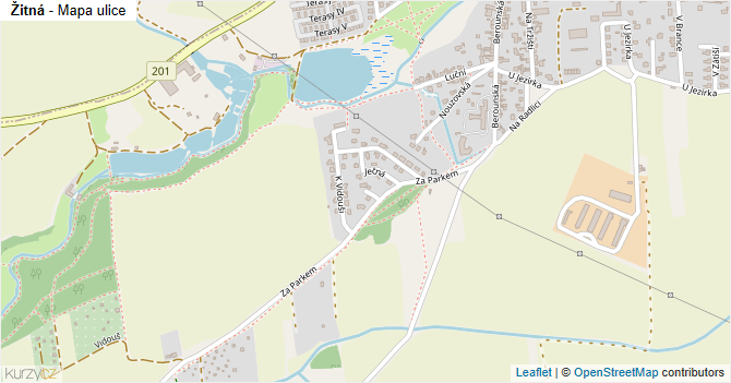 Žitná - mapa ulice