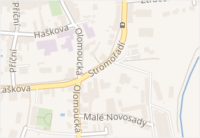 Bezručovo nám. v obci Uničov - mapa ulice
