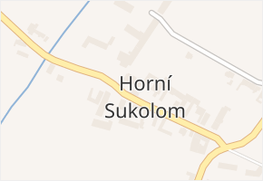 Horní Sukolom v obci Uničov - mapa části obce