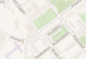 Moravské nám. v obci Uničov - mapa ulice