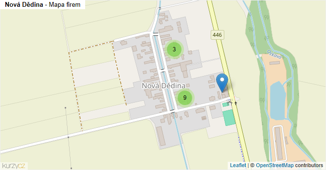 Nová Dědina - mapa firem