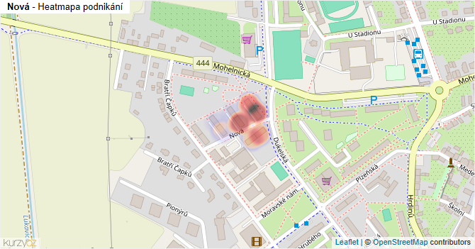 Nová - mapa podnikání