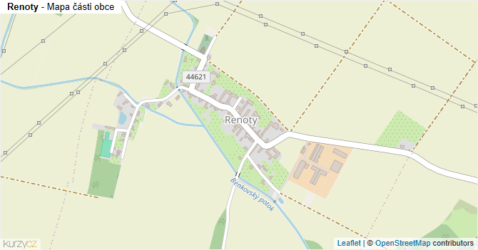 Renoty - mapa části obce