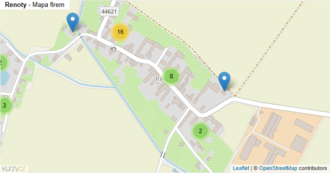 Renoty - mapa firem