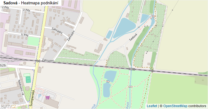 Sadová - mapa podnikání