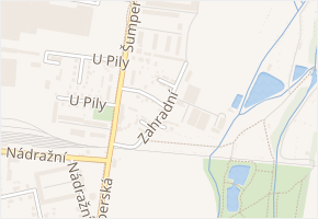 Zahradní v obci Uničov - mapa ulice