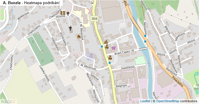 A. Bunzla - mapa podnikání