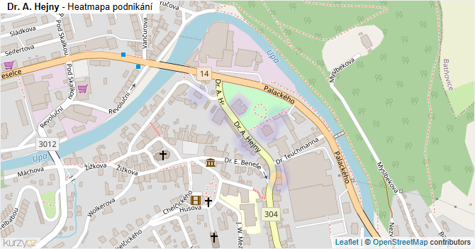 Dr. A. Hejny - mapa podnikání