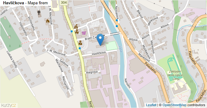 Havlíčkova - mapa firem