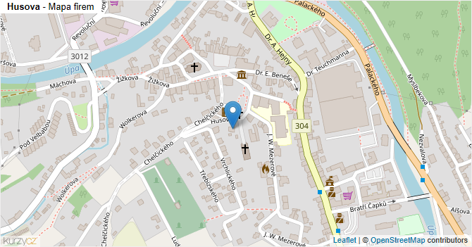 Husova - mapa firem