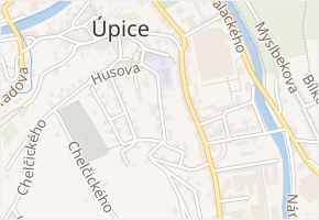 J. W. Mezerové v obci Úpice - mapa ulice