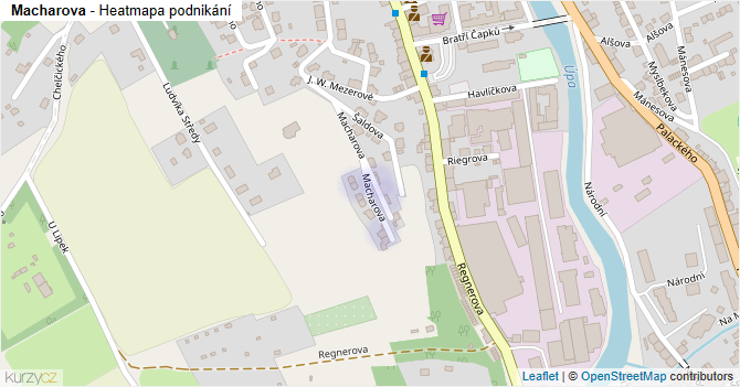 Macharova - mapa podnikání