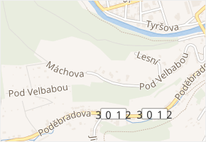 Pod Velbabou v obci Úpice - mapa ulice