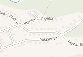 Rtyňka v obci Úpice - mapa ulice