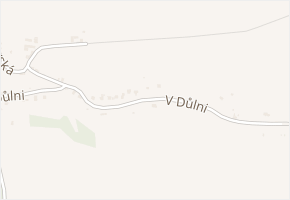 V Důlni v obci Úpice - mapa ulice