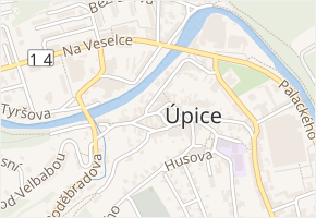 Želivského v obci Úpice - mapa ulice