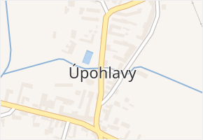 Úpohlavy v obci Úpohlavy - mapa části obce