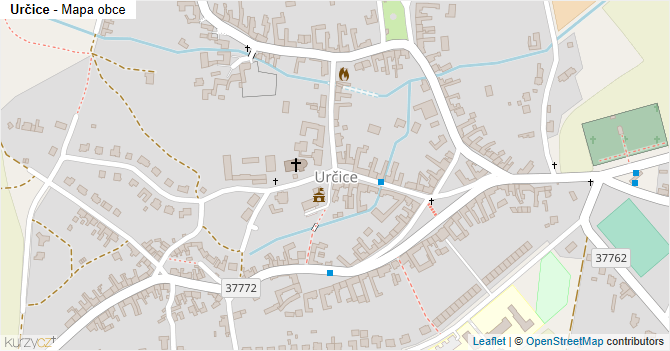 Určice - mapa obce