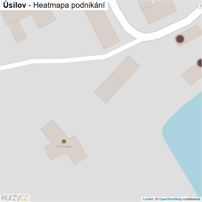 Mapa Úsilov - Firmy v obci.