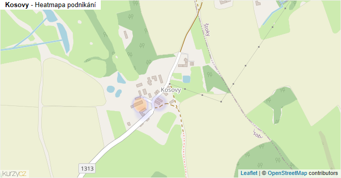 Kosovy - mapa podnikání