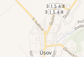 5. května v obci Úsov - mapa ulice