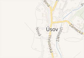 Nová v obci Úsov - mapa ulice