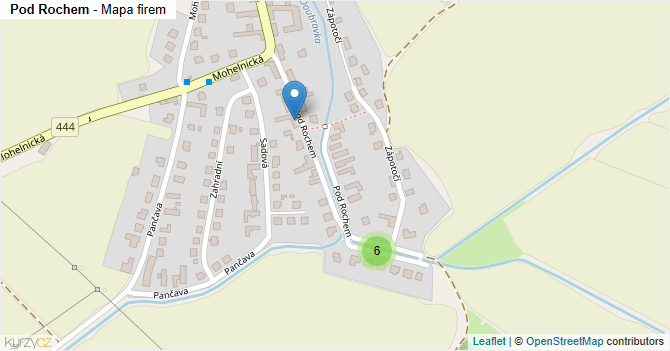 Pod Rochem - mapa firem