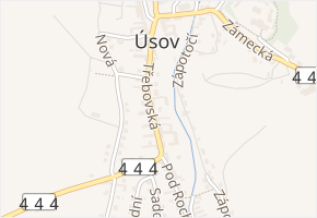 Třebovská v obci Úsov - mapa ulice