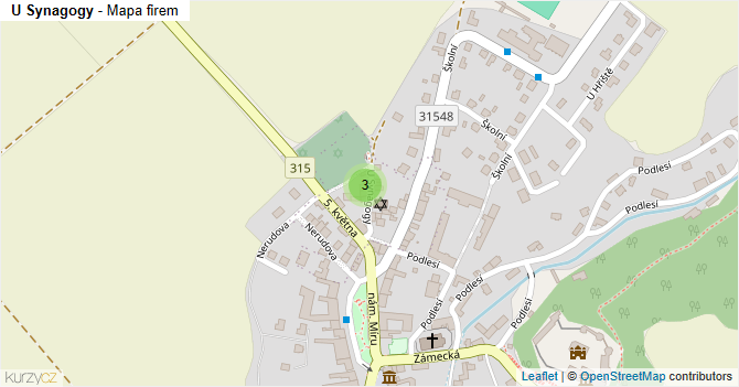 U Synagogy - mapa firem