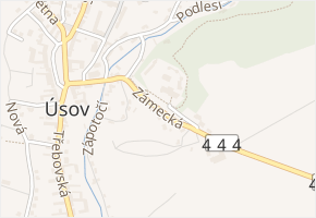 Zámecká v obci Úsov - mapa ulice