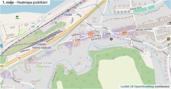 1. máje - mapa podnikání