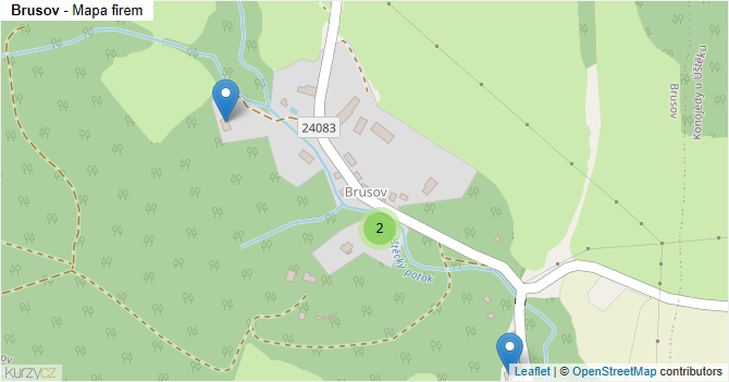 Brusov - mapa firem