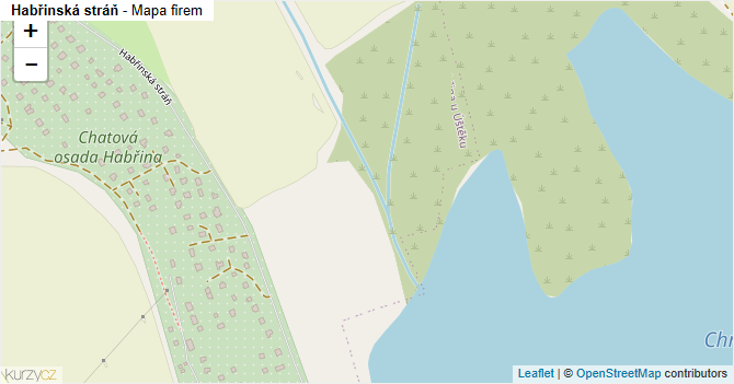 Habřinská stráň - mapa firem