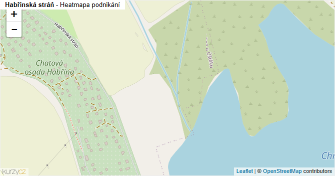 Habřinská stráň - mapa podnikání