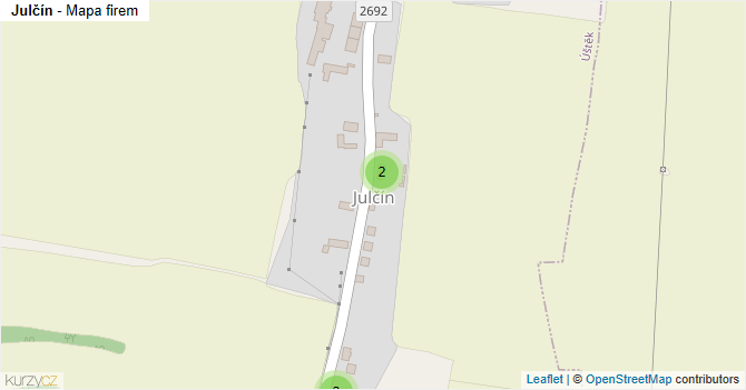 Julčín - mapa firem