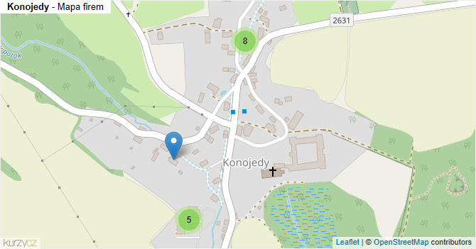 Konojedy - mapa firem