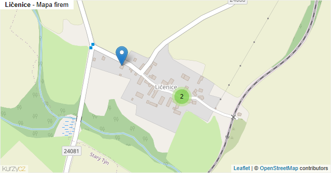 Ličenice - mapa firem
