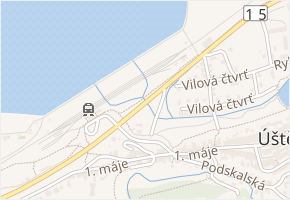 Luční v obci Úštěk - mapa ulice