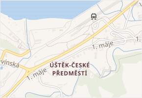 Nádražní v obci Úštěk - mapa ulice