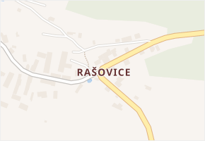 Rašovice v obci Úštěk - mapa části obce